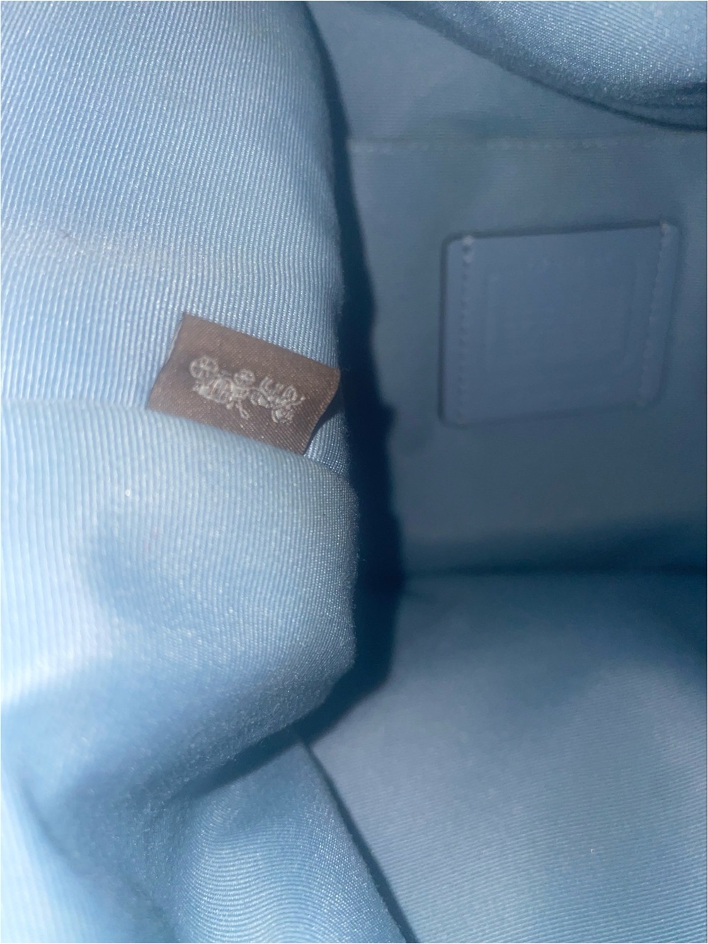 Coach Abbey F31507 Pebbled Leather Shoulder Bag in Light Blue - Picture 4 of 10